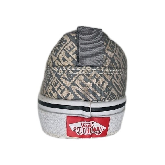 Vans off The Wall  Grey and White  Slip On Sneakers Size US Youth 6 - Picture 10 of 15